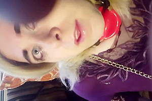 Fat Slut Sissy Crossdresser gets Throated Humiliated Fucked and Pissed on
