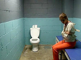 Female Prisoner Strapped in for Transport (She will not return)