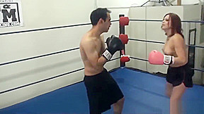 Femdom Boxing Beatdown - Wimp Gets Smashed