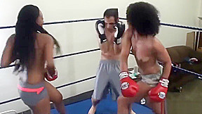 Femdom Boxing Beatdown - Wimp Gets Smashed