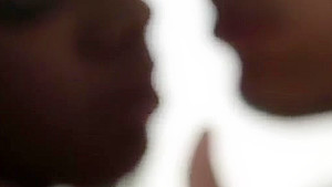 Fine-looking black babe is in love with creampie
