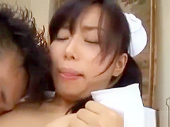 Fingered asian nurse
