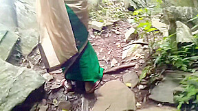 First Ever Outdoor Sex With My Neighbor Aunty In Jungle