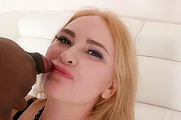 First Time To Enjoy 3 Big Black Cock For Adelis