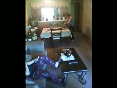 Flashing Cuban Milf indoor