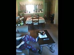 Flashing Cuban Milf indoor