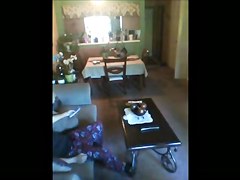 Flashing Cuban Milf indoor
