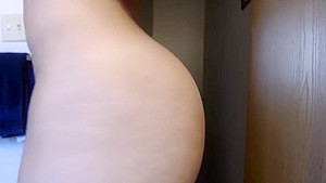 Flexible teen 18+, puffy pierced nips great ass fingering self