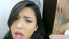 Fresh teen 18+ girl Serena Torres got her pussy banged on camera