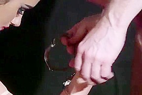 Frisky Babe Gets Jizz Shot On Her Face Swallowing All The Sp