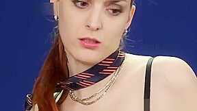 Frisky Beauty Gets Sperm Load On Her Face Eating All The Cum