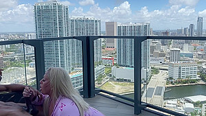 Fucked Step mom's Best Friend On Her Miami Balcony