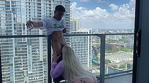 Fucked Step mom's Best Friend On Her Miami Balcony