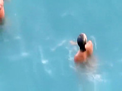 Fucked from behind in rocky beach