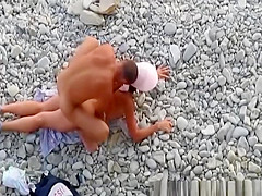 Fucked from behind in rocky beach