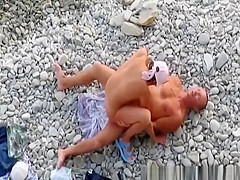 Fucked from behind in rocky beach