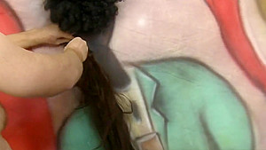 Gagging Bitch Bathes In Her Spit