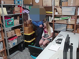 Gal Alyssa Takes Officers Big Cock