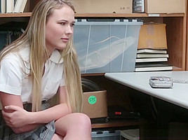 Gal Alyssa Takes Officers Big Cock