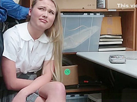 Gal Alyssa Takes Officers Big Cock