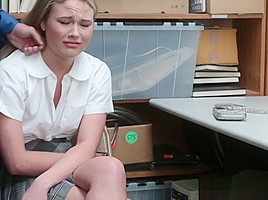 Gal Alyssa Takes Officers Big Cock