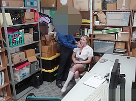 Gal Alyssa Takes Officers Big Cock