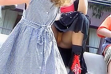 Gal Legs Open Panty Soiled