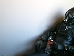 Gas mask breath play and bubble bottle