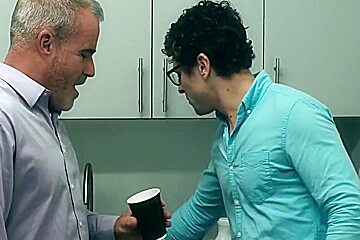 Gay Porn - Submissive Fetish Dilf Colleague 3some Banged By Top Studs 7 Min