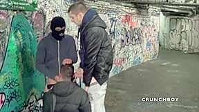 Gay fucked hard by gangsters in the subway - CrunchBoy