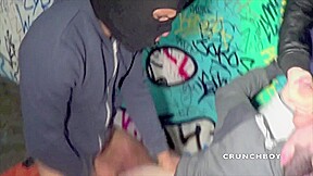 Gay fucked hard by gangsters in the subway - CrunchBoy