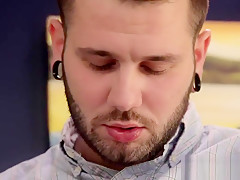 Gay hunk double has double anal sex