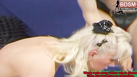German Blonde Slave Girl Get Dominated