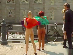 German slaves shamed and disgraced in public
