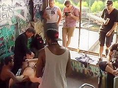 German slaves shamed and disgraced in public