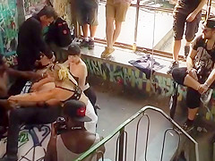 German slaves shamed and disgraced in public