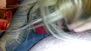 Getting blowjob by babysitter