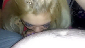 Getting blowjob by babysitter