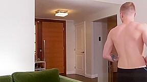 Ginger dude getting tag teamed by big cocked muscular black