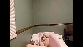 Girl in her bedroom with her boyfriend on the phone 1