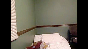 Girl in her bedroom with her boyfriend on the phone 1