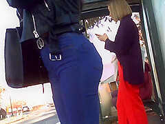 Girl sexy and public