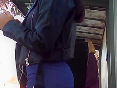 Girl sexy and public
