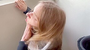 Girlfriend Fucked Public In The Stairway