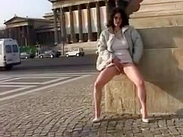 Girls Pissing in Public
