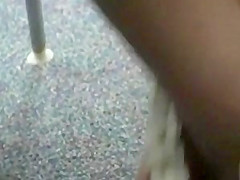 Girls feet at office,