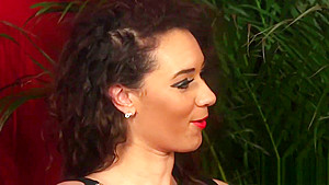 Glam clothed brit spermed