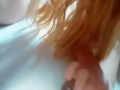 Goddess Astrid Gives Fiery Session Footjob And Handjob The Guy Cum Big Load On Her Feet