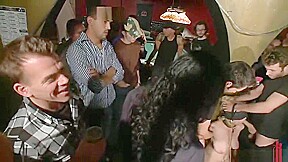 Godly blond Clayra Beau in hot BDSM scene in public