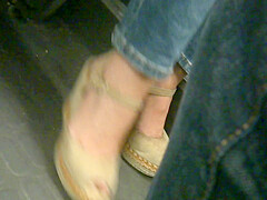 Gorgeous Mature Feet In Wedges Heels
